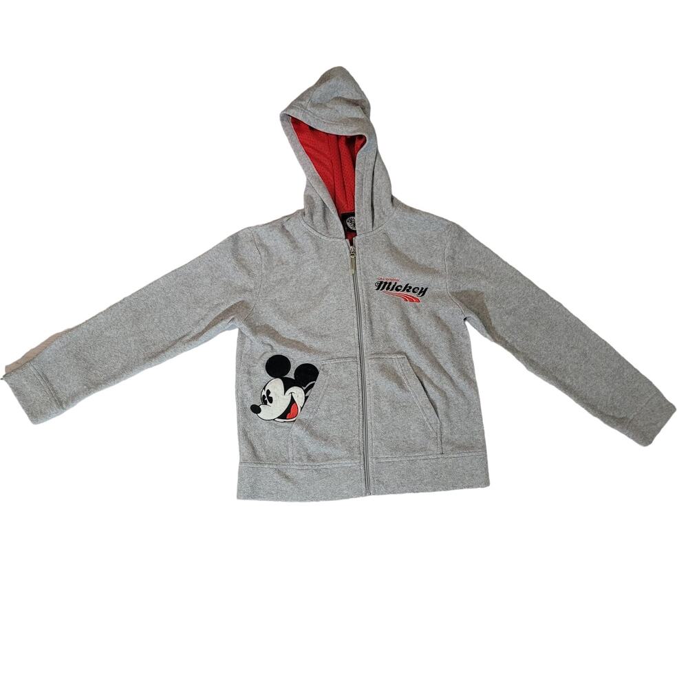 Mickey & Company Size S Vintage Youth Fleece Zip Hooded Sweatshirt Mickey Peep